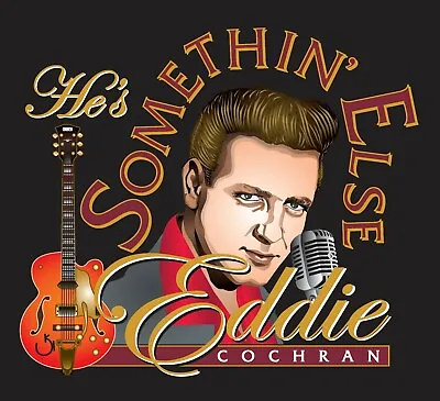 Eddie Cochran Somethin' Else Printed Black T-Shirt Design S/M/L/XL/2XL • £22.99