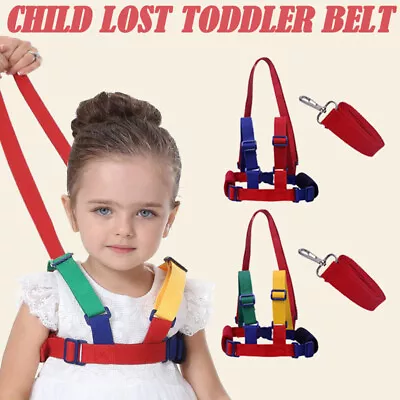 Baby Walking Anti Lost Safety Harness Child Toddler Leash Belt Strap Rope Reins • £6.96