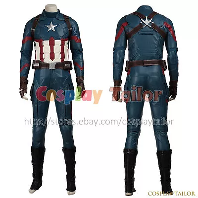 Captain America 3: Civil War Steve Rogers Cosplay Costume Halloween Outfit Cool • $437.09