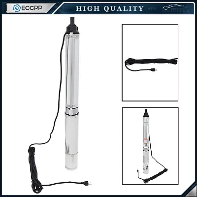 2HP 440FT Submersible Well Pump 42GPM 220V Deep Stainless Steel Water Pump • $132.53