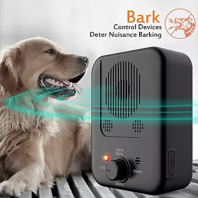 Outdoor Anti Bark Device Ultrasonic Dog Barking Control Stop Repeller Trainer • $41.99