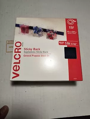 VELCRO Brand STICKY BACK Blue Fasteners Roll  3/4  X 15' Feet 90084 • $19.99
