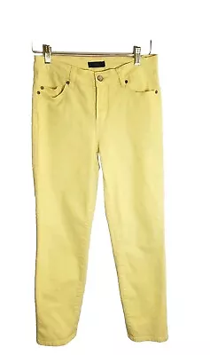 NYDJ Jeans Women's  2 Yellow Cotton Spandex Mid Rise Lift Tuck Technology  • $18.99