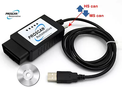 FORScan OBD2 Code Reader ELM327 Scanner Adapter USB Diagnostic Tool For Ford • £17.95