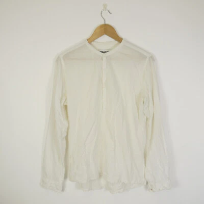 £40 • Buy Zadig Voltaire Mens White Cotton Long Sleeve Tunic Shirt Top Size M