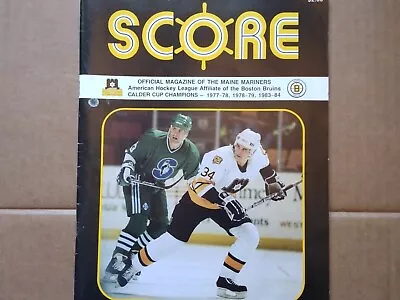 Vintage 1992 AHL American Hockey League Program - Maine Mariners • $12