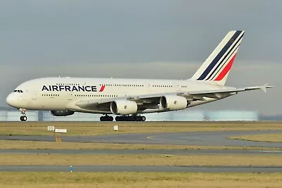 Huge Airbus A 380 AIR FRANCE  Desktop Model Approx 47 Cms Long W Stand Only • $135