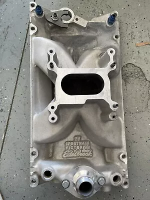 Edelbrock Small Block Chevy Victor Jr 2v Vortec Intake Manifold Sbc 350 400 2912 • $289