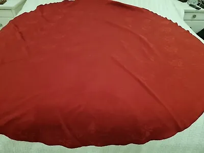 Round 180cm Table Cloth - Red Colour  Very Good Christmas Dinner Linen • $18.66