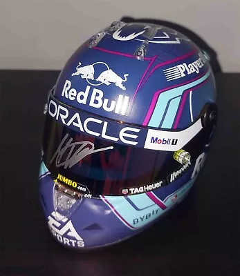 F1 Max Verstappen Signed Miami Gp Model Helmet 1/2 Red Bull Formula 1 • $500