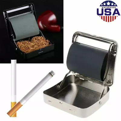 Automatic Cigarette Tobacco Roller Rolling Machine Box Metal 90mm Roller Maker • $5.99