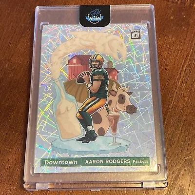 2021 Donruss Optic AARON  RODGERS Downtown DT-15 SSP Case Hit Packers • $299.99