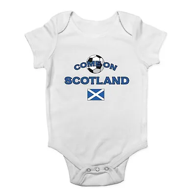 Scotland Football Come On Sports Baby Grow Vest Bodysuit Boys Girls Gift • £5.99