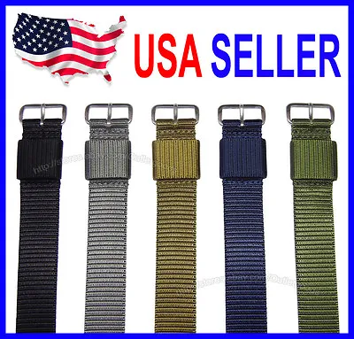 16mm 18mm 20mm 22mm 24mm MOD Mil Series RAF Military Nylon Watch Strap Watchband • $11