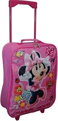 Disney Minnie Mouse 15  Collapsible Wheeled Pilot Case - Rolling Luggage... • $39.99