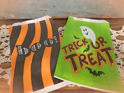 Vintage Halloween Trick Or Treat Bags Party Favors 2 • $7