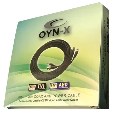 £11.90 • Buy 20M RG59 Copper COAX AND POWER CABLE For 4K 5mp Hikvision Dahua Camera System UK