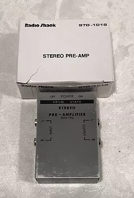 Vintage Radio Shack Stereo PRE-AMP  Solid State #970-1018 • $32.05