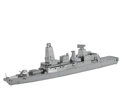 Build Your Own HMS DAUNTLESS SHIP 3D Metal Puzzle DIY Ministry Of Defence • £4.99