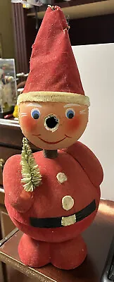 Antique German 30s Christmas Santa Claus Paper Mache Bobblehead Candy Container • $49.99