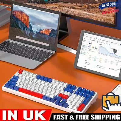 RGB Backlight Gaming Keyboard K98 Mechanical Keyboard (Yacht Blue Red Axis) • £53.19
