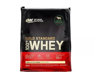 Optimum Nutrition Gold Standard 100% Whey Protein 80 Servings Vanilla Ice Cream • $54.99