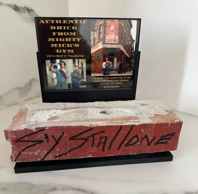 Sylvester Stallone Autographed Brick Mickey's Gym ASI Proof • $1175