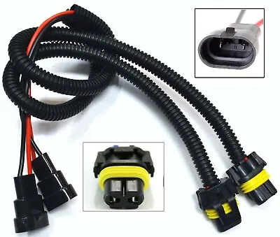 Extension Wire P 9006 HB4 Two Harness Head Light Female Male Replace Plug Bulb • $12.35