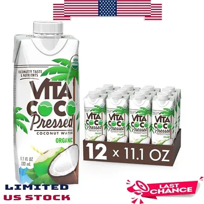 Organic Coconut Water Natural Electrolytes Vital Nutrients 11.1 Fl Oz 12 Pack • $35.03