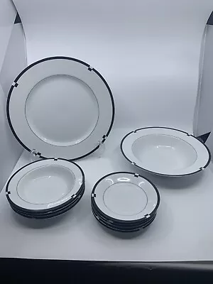 Mikasa Midnight Plate/Saucers/Bowls 11 Pieces • $96