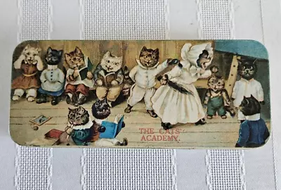 Vintage Metal Pencil Box “The Cats’ Academy” 7 L X 3 W Multicolor • $18.99