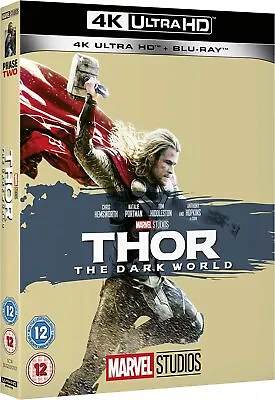 Thor - The Dark World [4k Uhd+blu-ray]  New & Sealed + Phase 2 Slipcover • £13.95