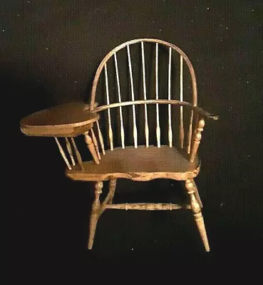 Miniature Windsor Writing Desk Chair / Armchair By IGMA Artist Edward Ted Norton • $214.99