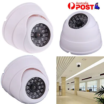 1-4x Dummy Dome Cctv Security Camera Flashing Led Indoor Outdoor Fake Camera • $11.99
