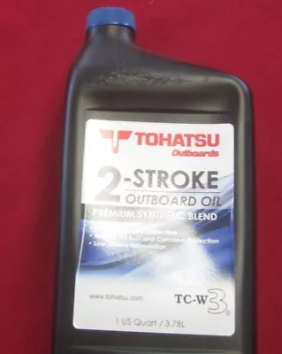 Tohatsu Outboard 2-Stroke Oil 1 Qt Tohatsu Outboard 2-Stroke Oil 1 Qt  P# TC-W3 • $19.95