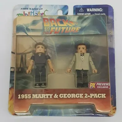 £134.82 • Buy Minimates Back To The Future 1955 Marty & George 2-Pack Previews Exclusive