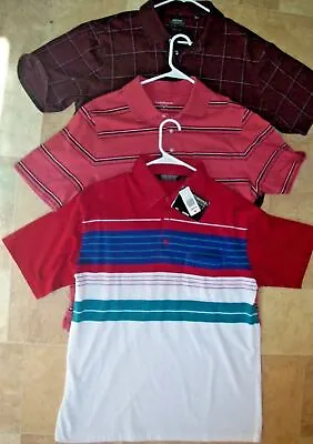 Lot 3 Mens Polo / Golf Shirts Size Large Puma Croft&barrow Kings Bridge • $25