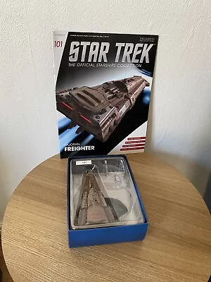 Eaglemoss Star Trek Starships Collection - 101 - Bajoran Freighter Model W/ Mag • £11.99