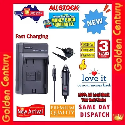 AC Wall Car Battery Charger For Panasonic BCM13 BCM13PP Lumix DMC-TZ70 ZS30 ZS35 • $25.95