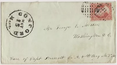 May 1861 Civil War Cover To Soldier In 5th MASS. Inf. - 3 Mo. Regt 1st BULL RUN • $14.99