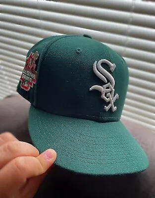 White Sox 7 1/4 New Era 59fifty Fitted Hat (Pin Included) • $50.99
