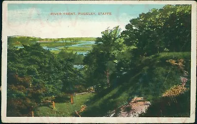 £3 • Buy River Trent Rugeley 1931 Postmark Star Series GD&D