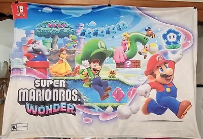 Super Mario Bros Wonder - Fabric Banner/Poster 48 X 34 • $149.99