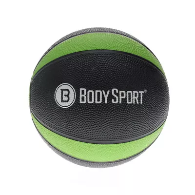 Body Sport Medicine Ball 6 Lb. 26.2-Inch Circumference Green/Black – Weighted • $44.99