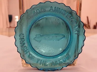 Uss Akron Navy Airship Zrs4 Glass Plate Zeppelin 1933 Crash Anniversary Goodyear • $35