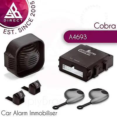 $139.91 • Buy Cobra A4693 Mini Modular Car Alarm Immobiliser│Ultrasonic│For Door Boot Bonnet