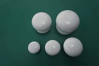  5 Sizes White Porcelain Ceramic Knob Antique Style Cabinet Knobs  Vintage Knobs • $2.45