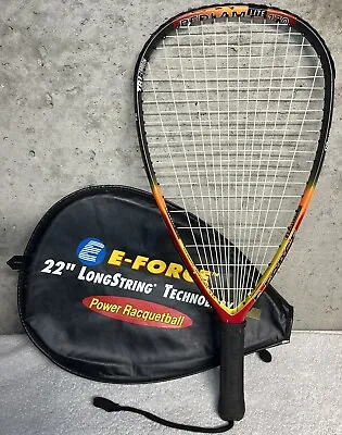 E-Force Bedlam Lite 170 22  Long String 3¹⁵/₁₆ Grip Titanium Racquetball Racquet • $49.95
