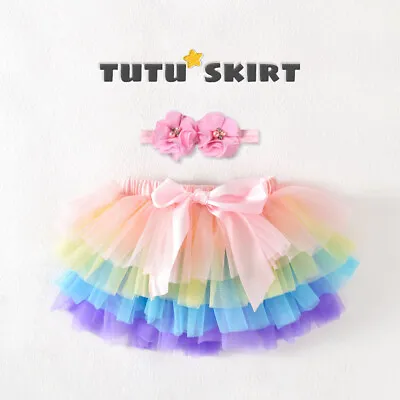 £11.66 • Buy UK Infant Baby Girls 1st Birthday Outfit Romper Cake Smash Tutu Skirts Newborn