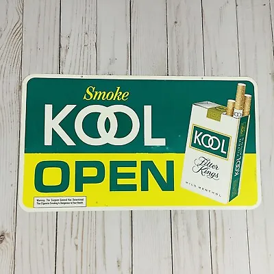 Vintage Kool Filter Kings Cigarettes Open Closed Sign Advertisement Plastic • $19.99
